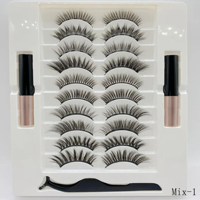 Magnetic Eyelash Kit with Eyeliner and Tweezers - product detail