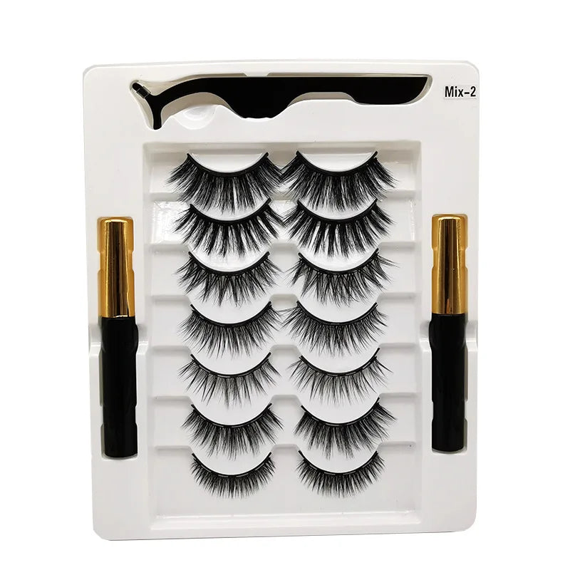 Magnetic Eyelash Kit with Eyeliner and Tweezers - product detail