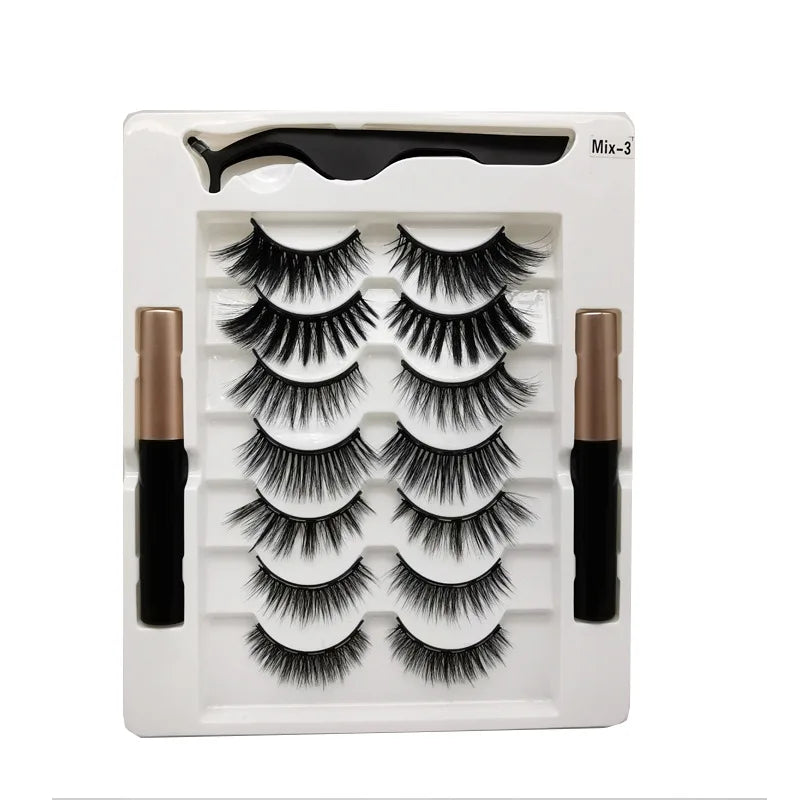 Magnetic Eyelash Kit with Eyeliner and Tweezers - product detail