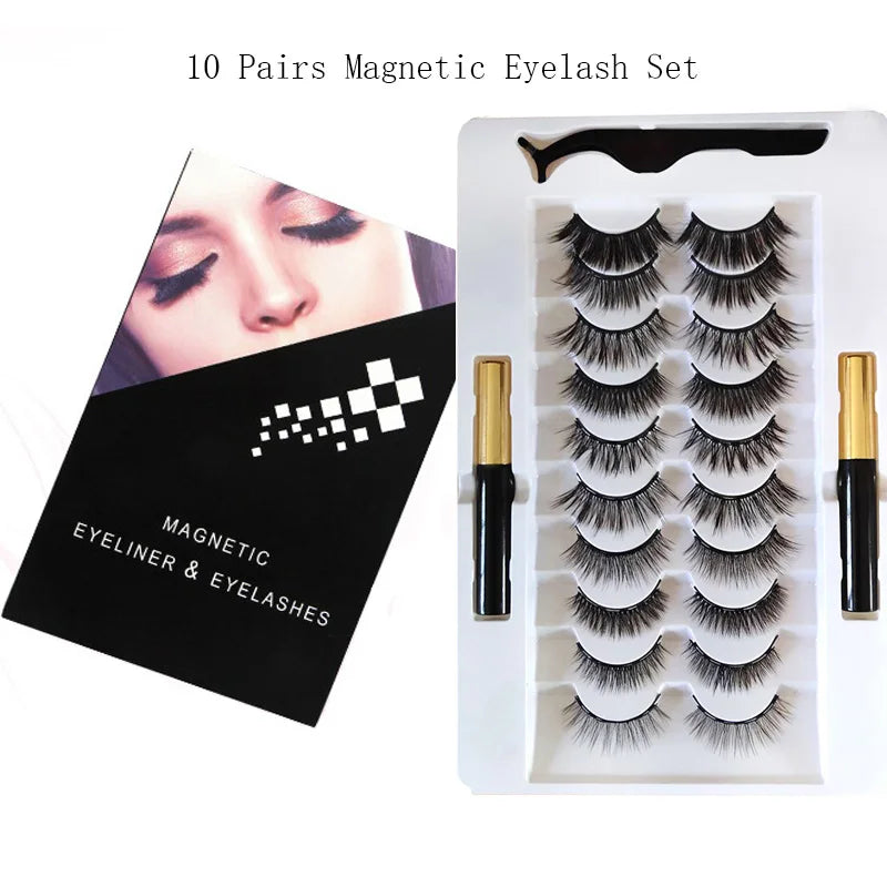 Magnetic Eyelash Kit with Eyeliner and Tweezers - product detail