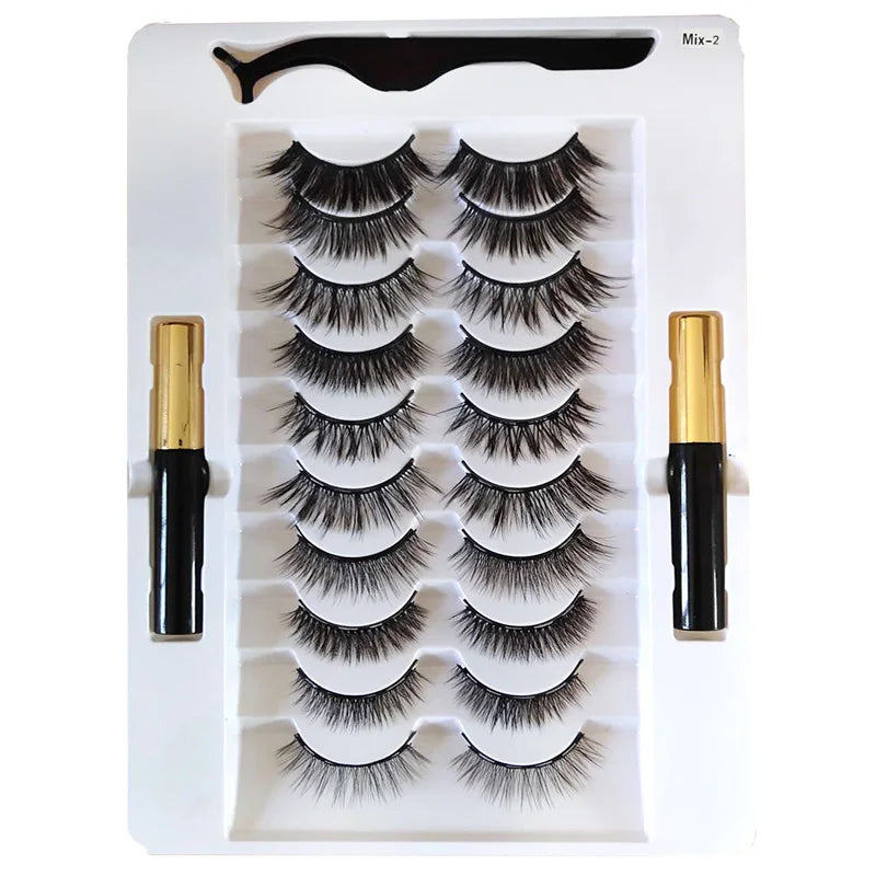 Magnetic Eyelash Kit with Eyeliner and Tweezers - product detail