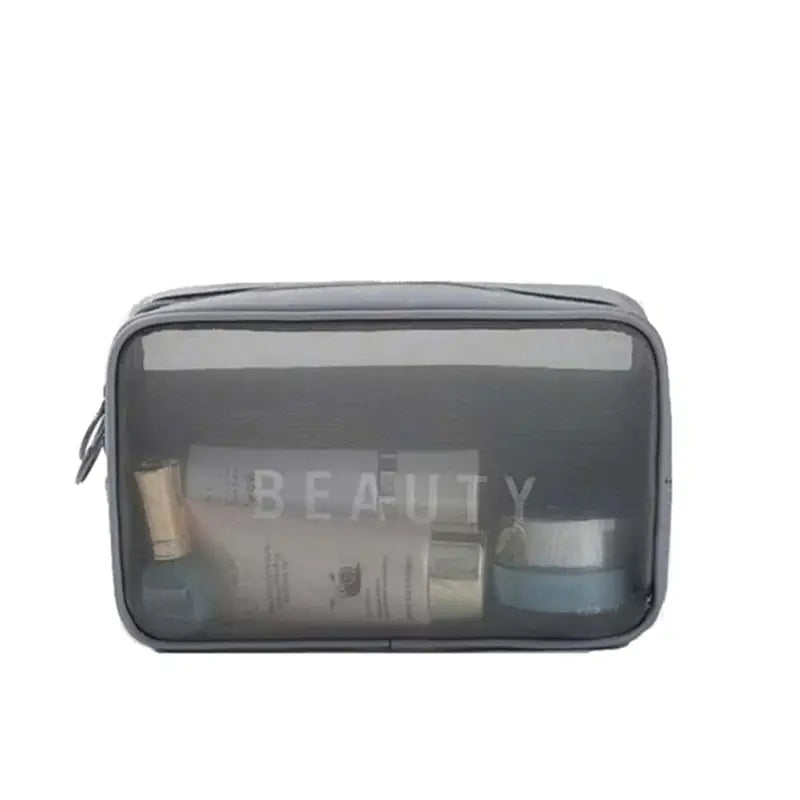 Zippered Makeup Pouch, 3 Sizes, 4 Colors - product detail