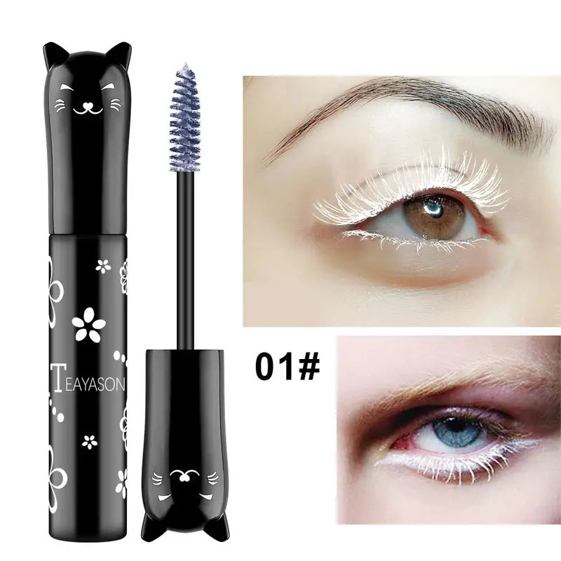 Fiber Mascara, Cat-Shaped Tube, Black or Brown - product detail