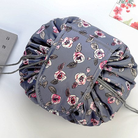 Drawstring Makeup Bag, Travel Cosmetic Pouch, 11 Prints - product detail