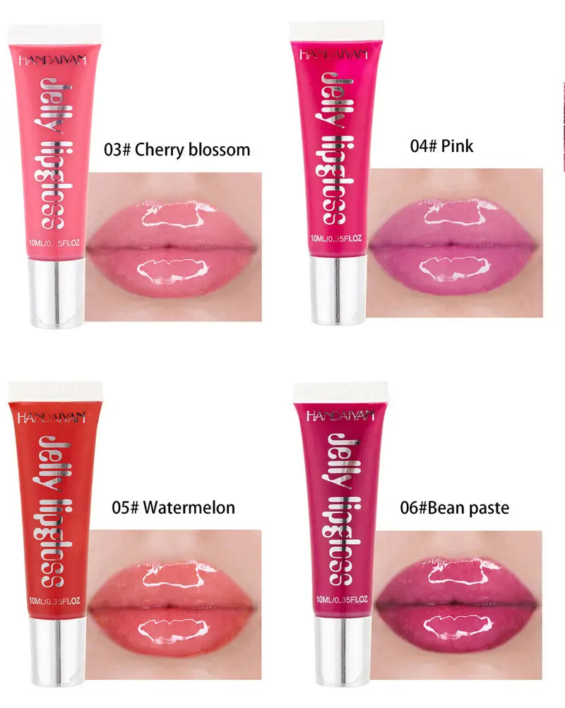 Jelly Lip Gloss, Sheer Glossy Tint, 12 Shades - product detail
