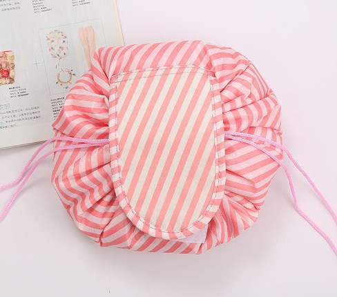 Drawstring Makeup Bag, Travel Cosmetic Pouch, 11 Prints - product detail