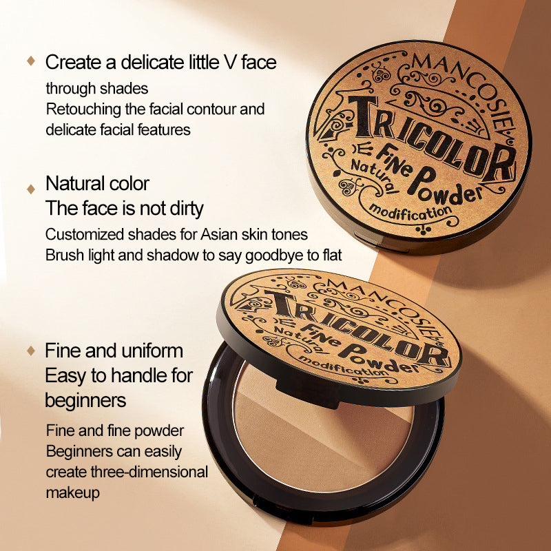 Contour and Highlight Powder Palette, 3 Shades - product detail