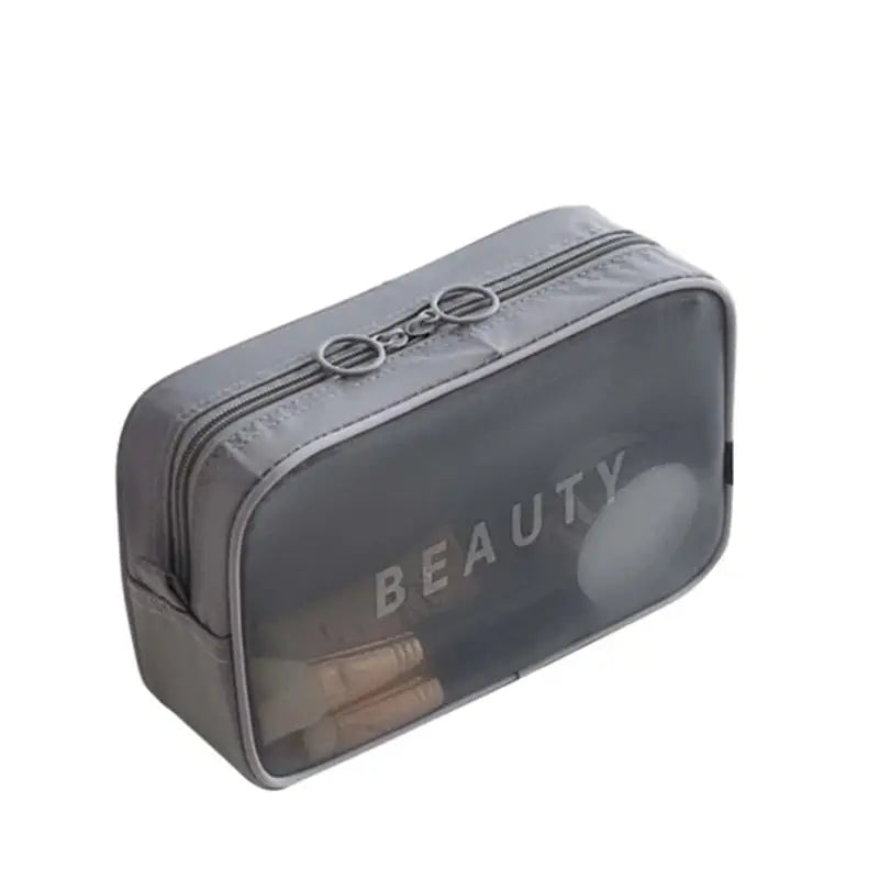 Zippered Makeup Pouch, 3 Sizes, 4 Colors - product detail
