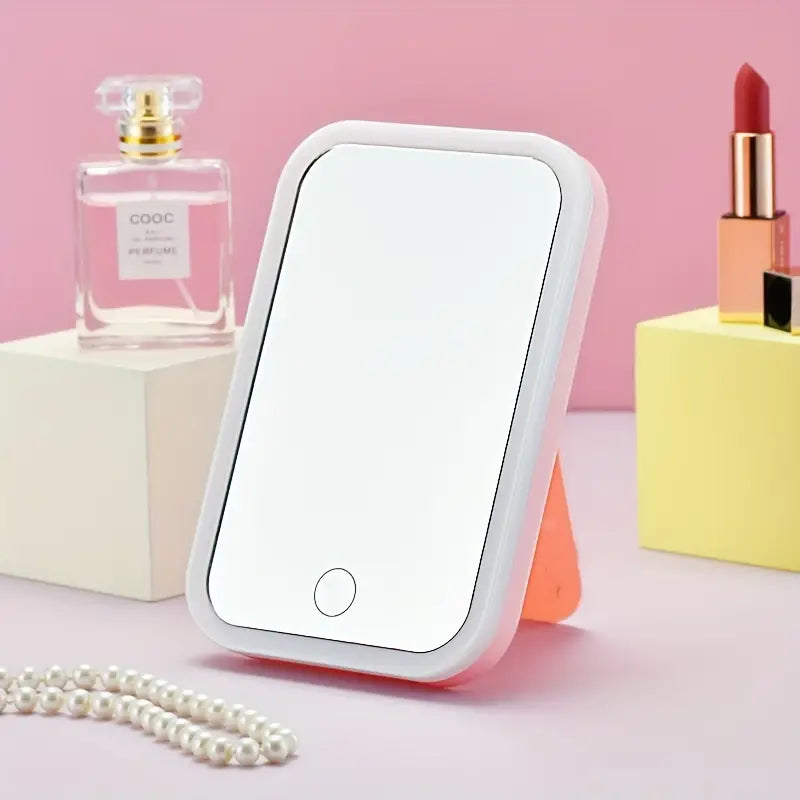LED Lighted Makeup Mirror, Folding, Touch Control - product detail