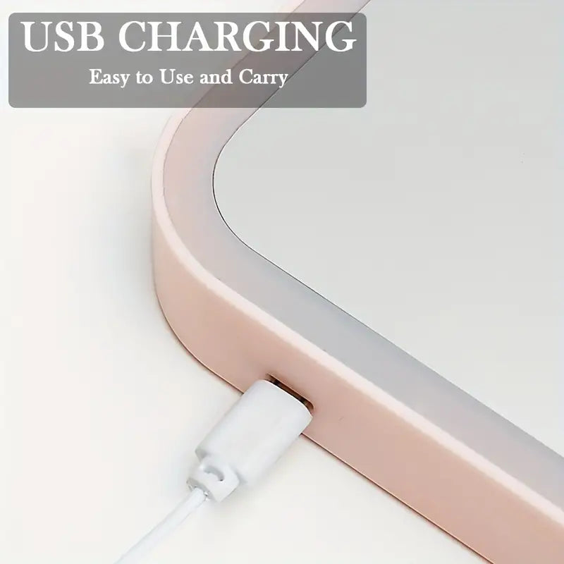 LED Lighted Makeup Mirror, Folding, Touch Control - product detail