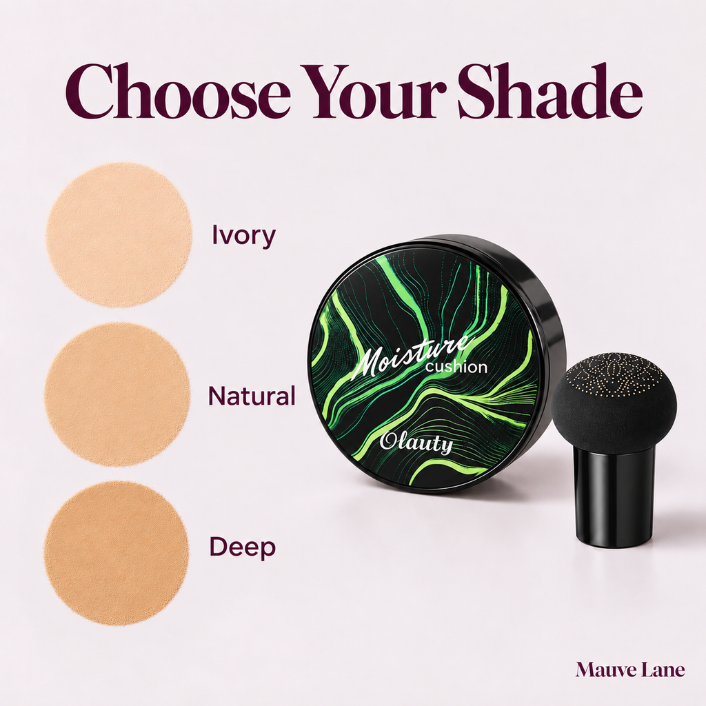 CC Cream with Mushroom Applicator, Ivory to Deep, 3 Shades - shade guide