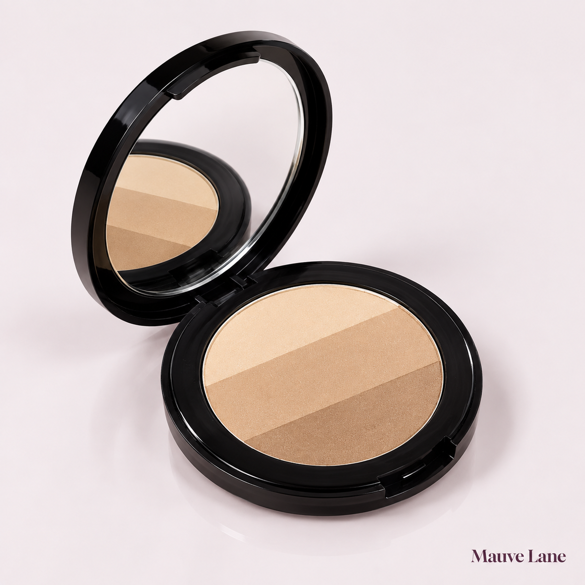 Contour and Highlight Powder Palette, 3 Shades - studio photo