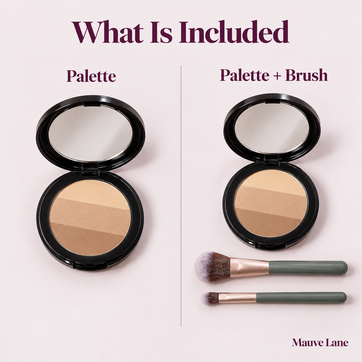 Contour and Highlight Powder Palette, 3 Shades - what's included