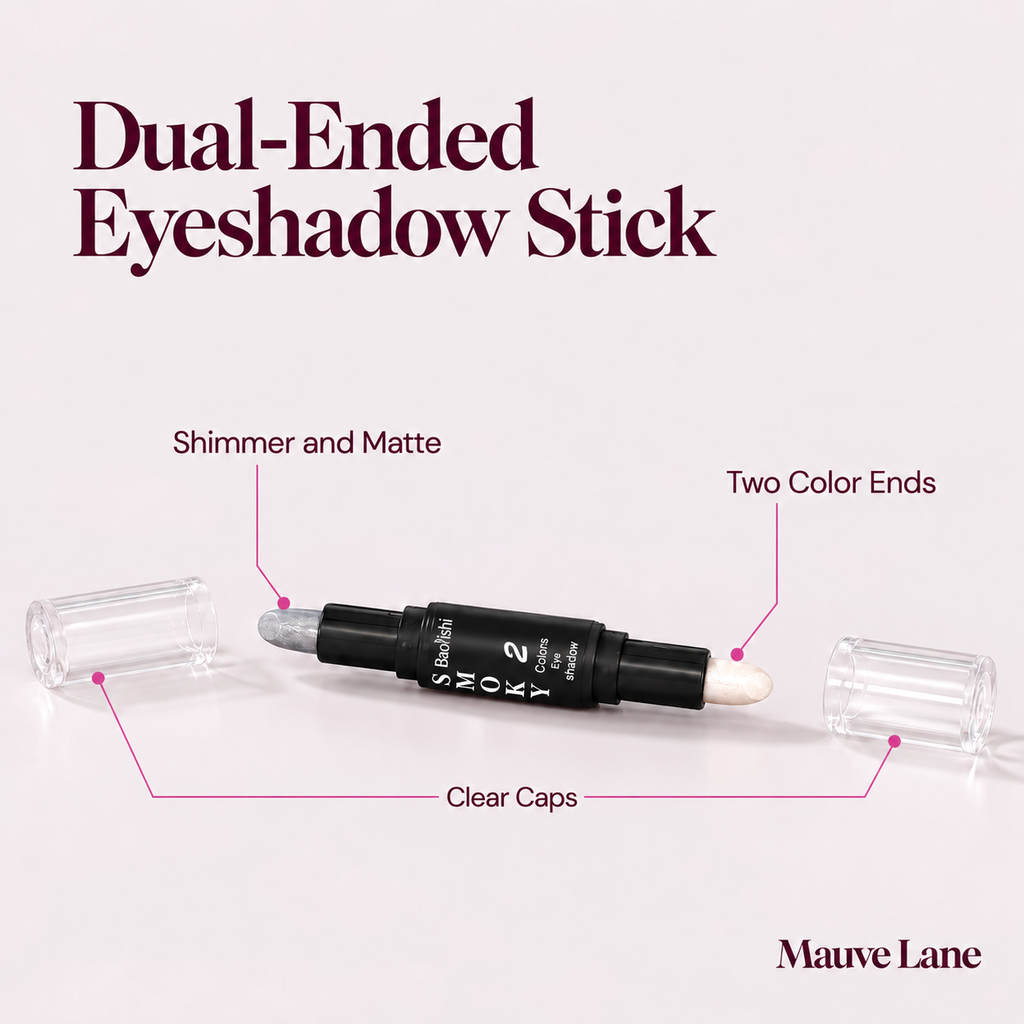Dual-Ended Eyeshadow Stick, Shimmer and Matte - key features