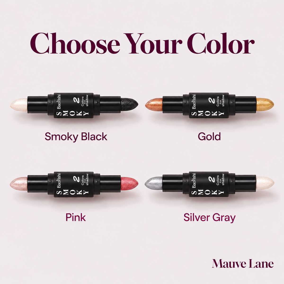 Dual-Ended Eyeshadow Stick, Shimmer and Matte - color options