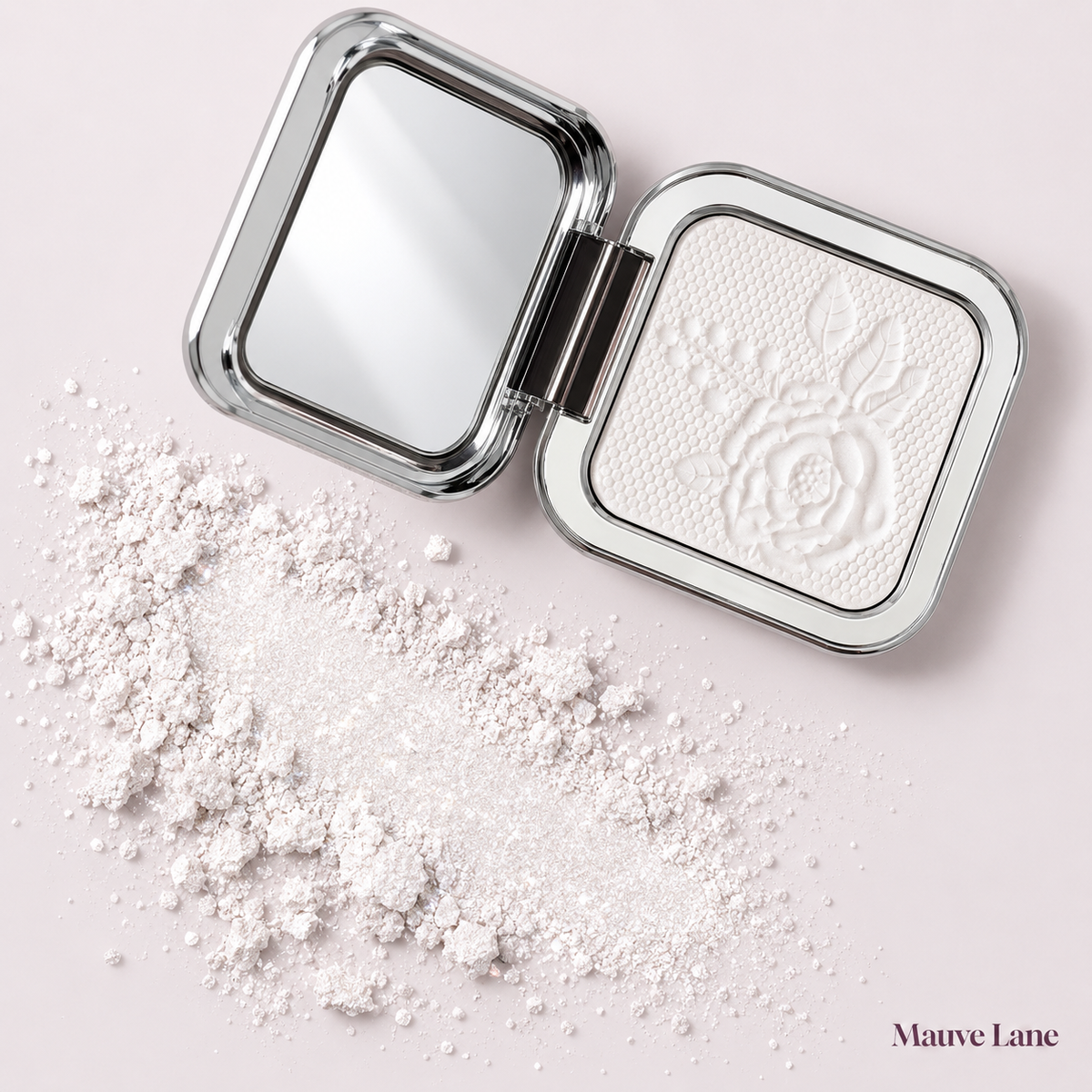 Embossed Pressed Setting Powder, Natural Finish - detail shot