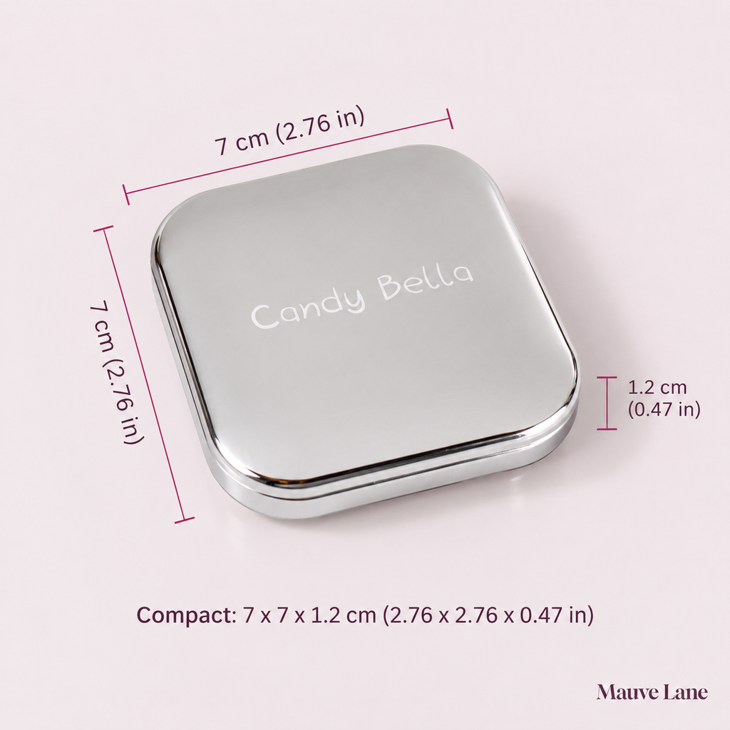 Embossed Pressed Setting Powder, Natural Finish - size and dimensions
