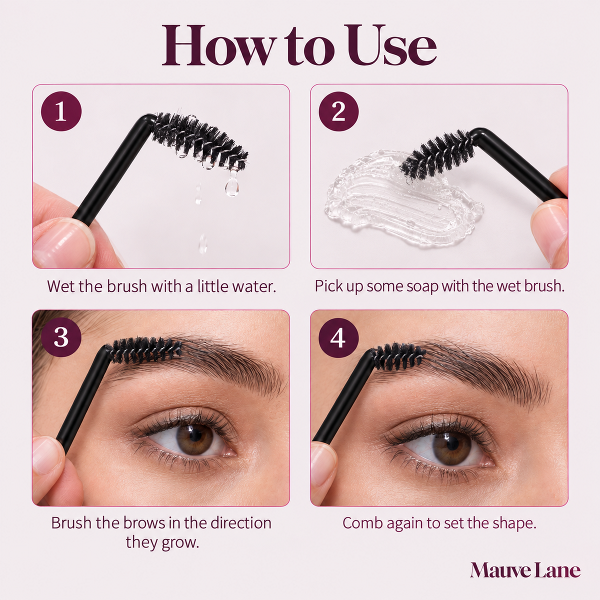 Eyebrow Soap Kit with Brush, Clear Hold - how to use