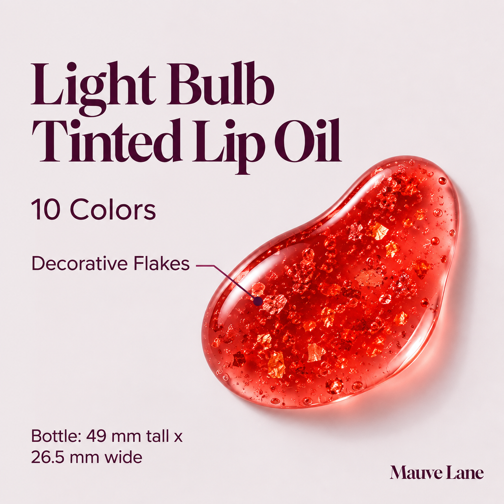 Light Bulb Tinted Lip Oil, 10 Colors - key features