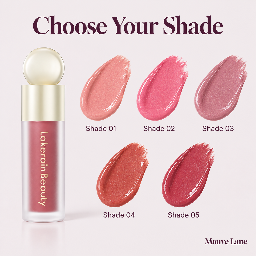 Liquid Blush, Dewy Finish, 5 Shades - shade guide