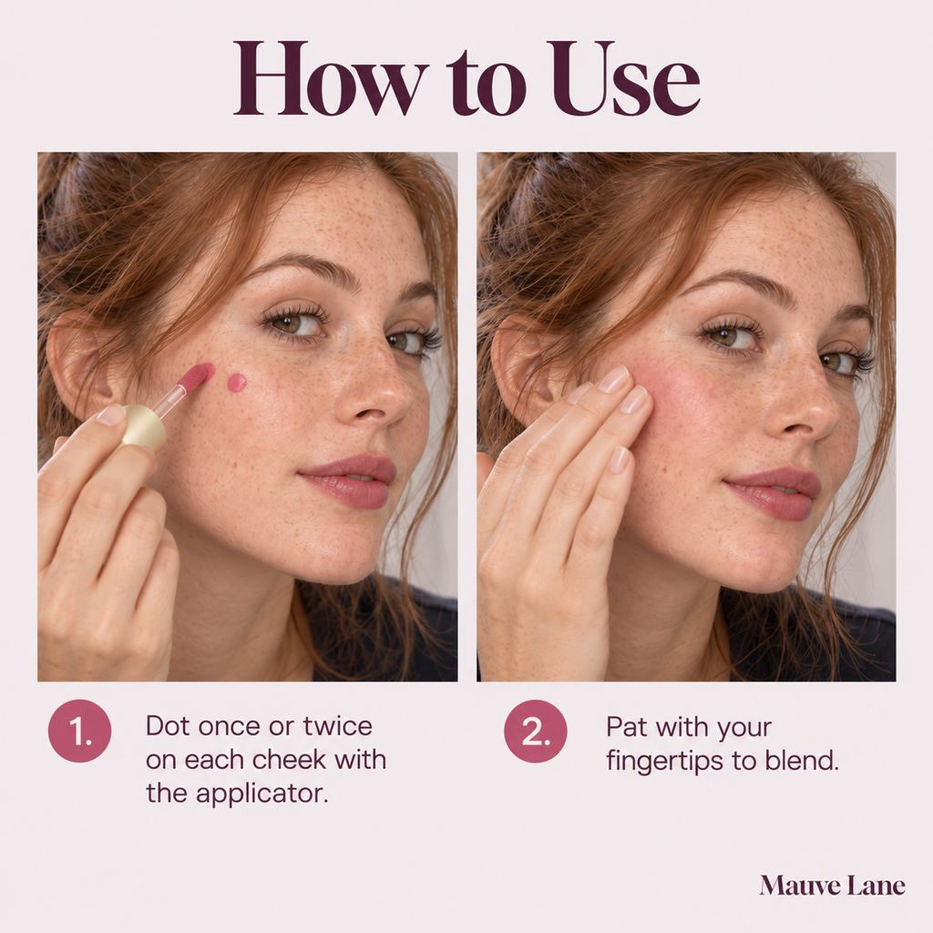 Liquid Blush, Dewy Finish, 5 Shades - how to use