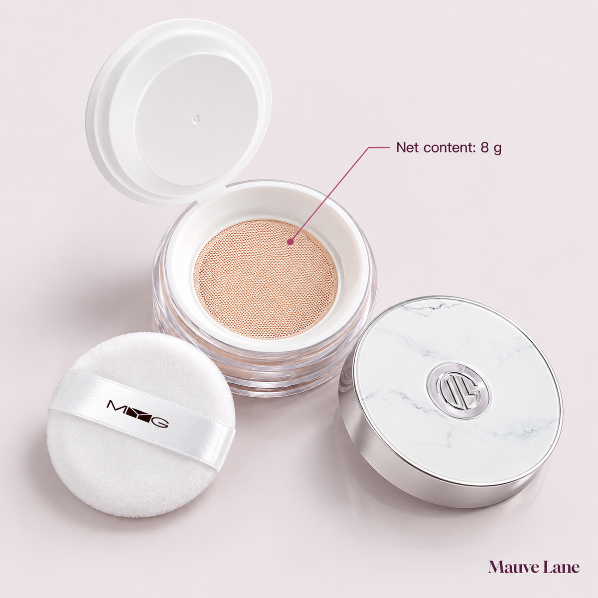 Loose Setting Powder, Matte or Soft Glow, 4 Shades - size and dimensions
