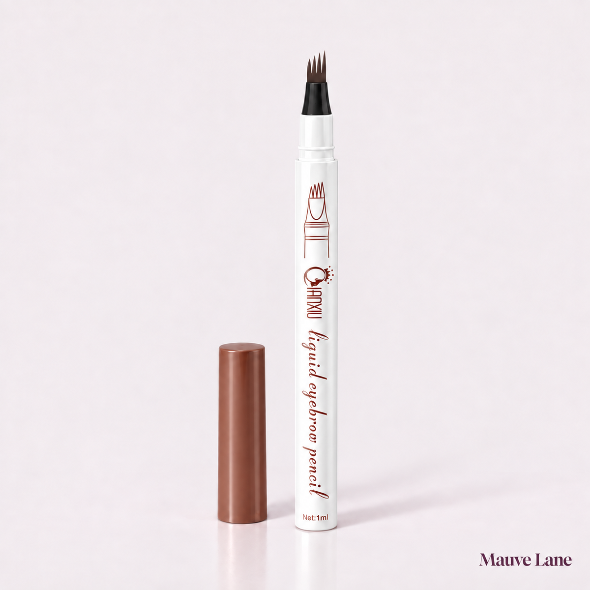 Micro-Fork Eyebrow Pen, Hair-Like Strokes, 3 Shades - studio photo