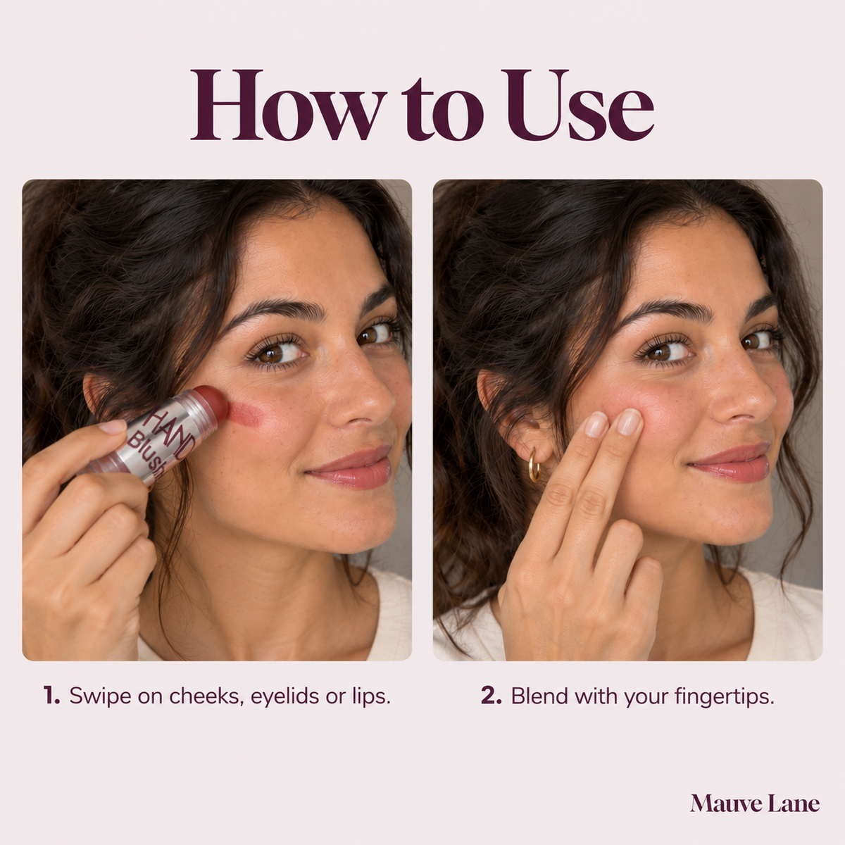 Multi-Use Cream Stick for Cheeks, 8 Shades - how to use