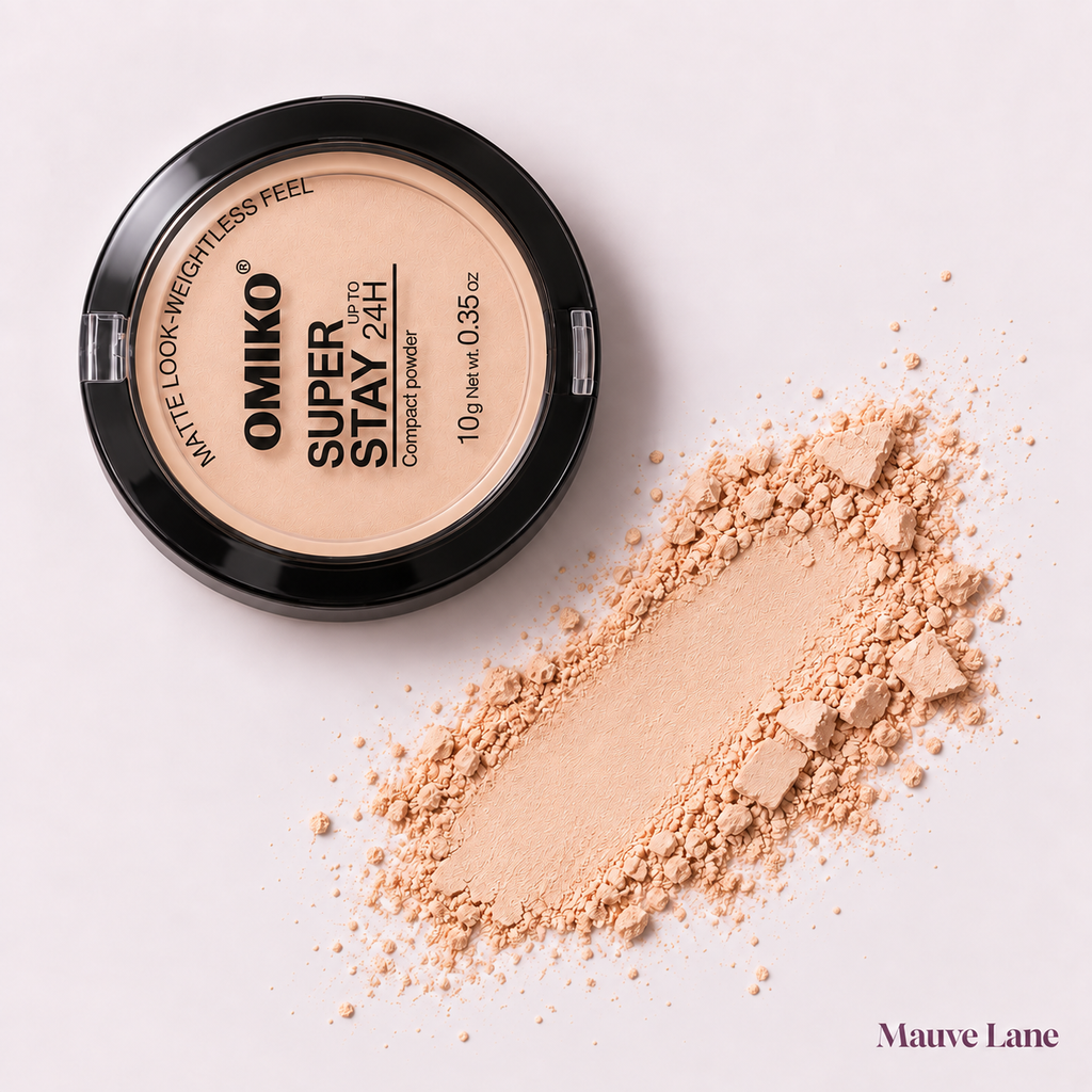 Pressed Face Powder, Matte Finish, 3 Shades - detail shot