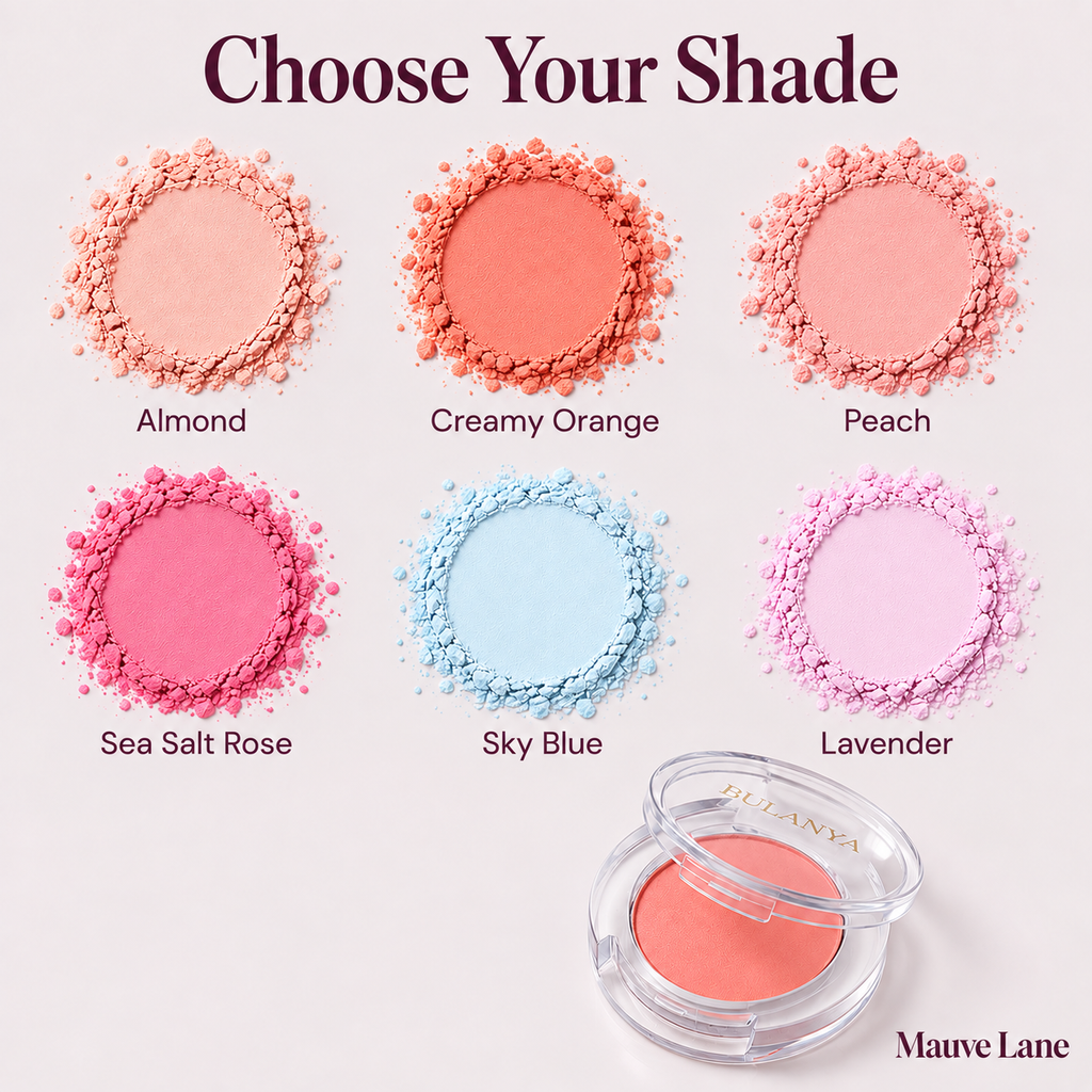 Soft Matte Blush Compact, 6 Shades - shade guide