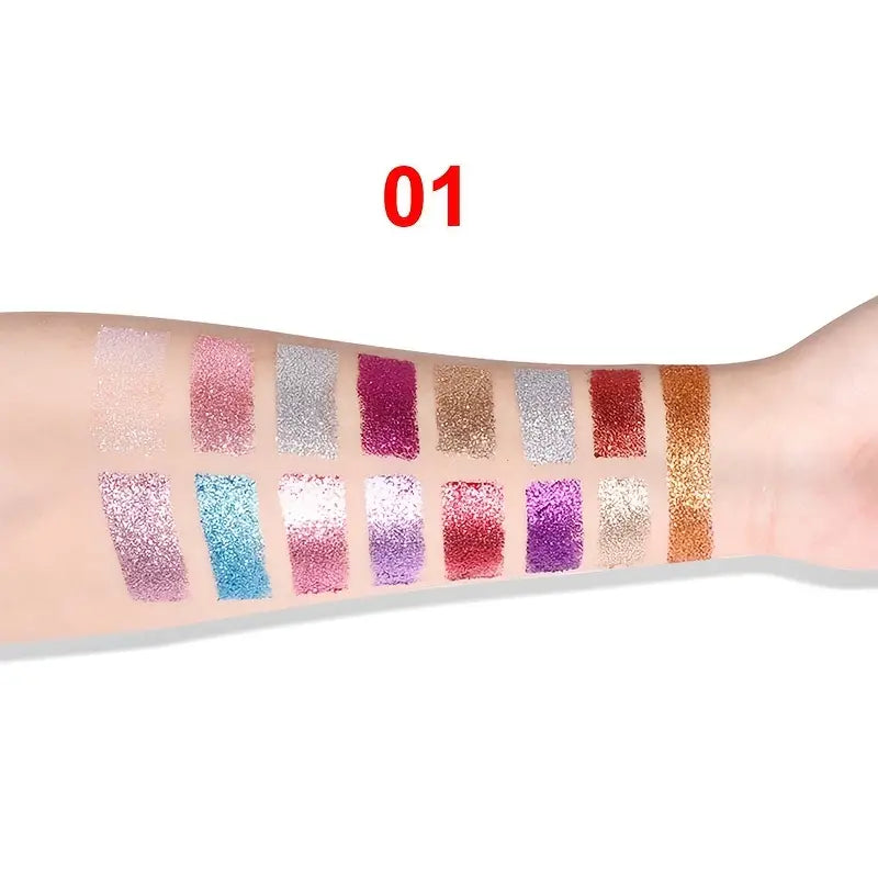 15-Color Glitter Eyeshadow Palette - product detail