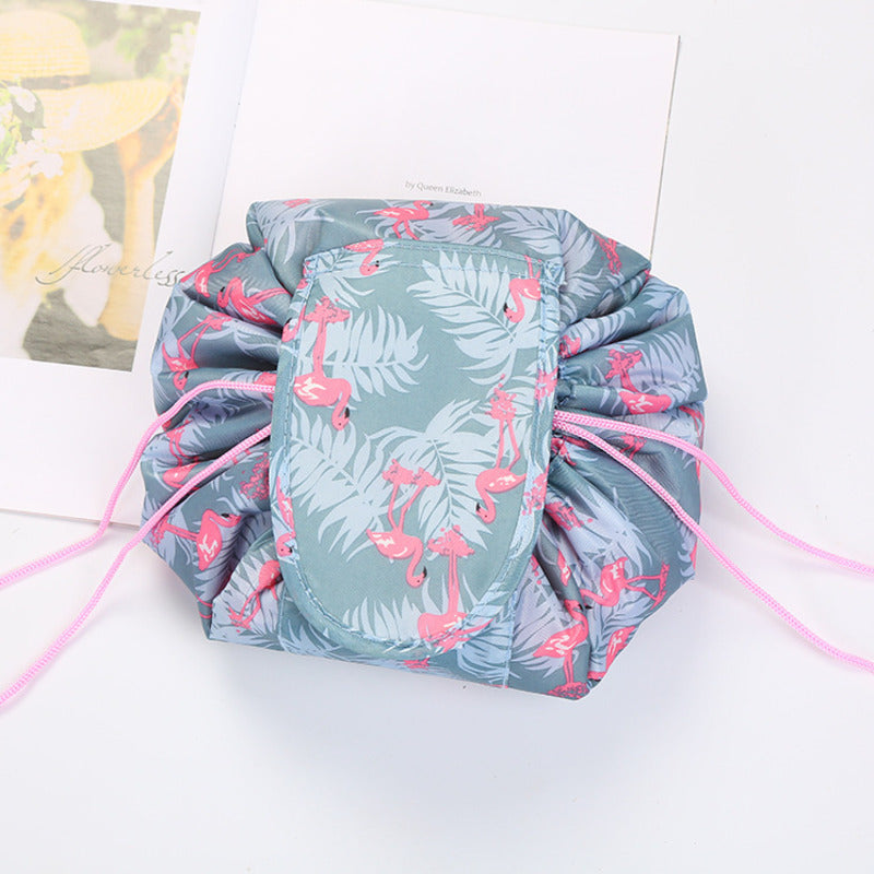 Drawstring Makeup Bag, Travel Cosmetic Pouch, 11 Prints - product detail