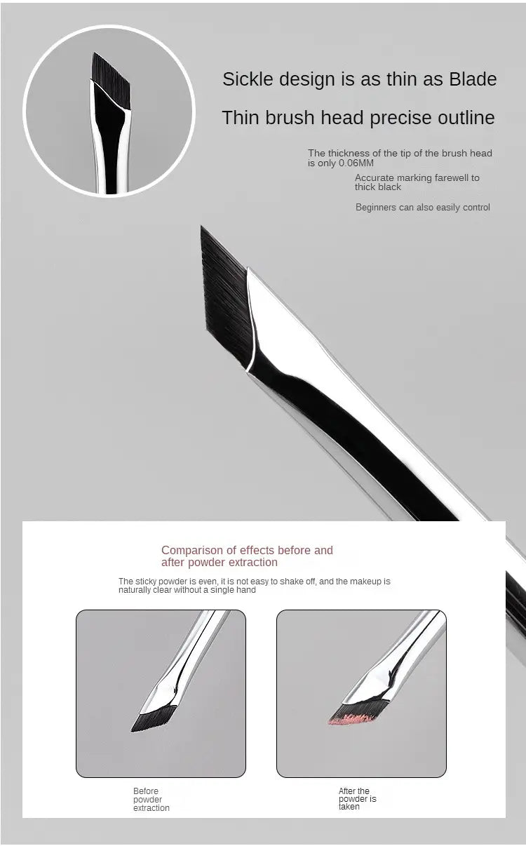 Ultra-Fine Angled Eyeliner and Brow Brush - product detail