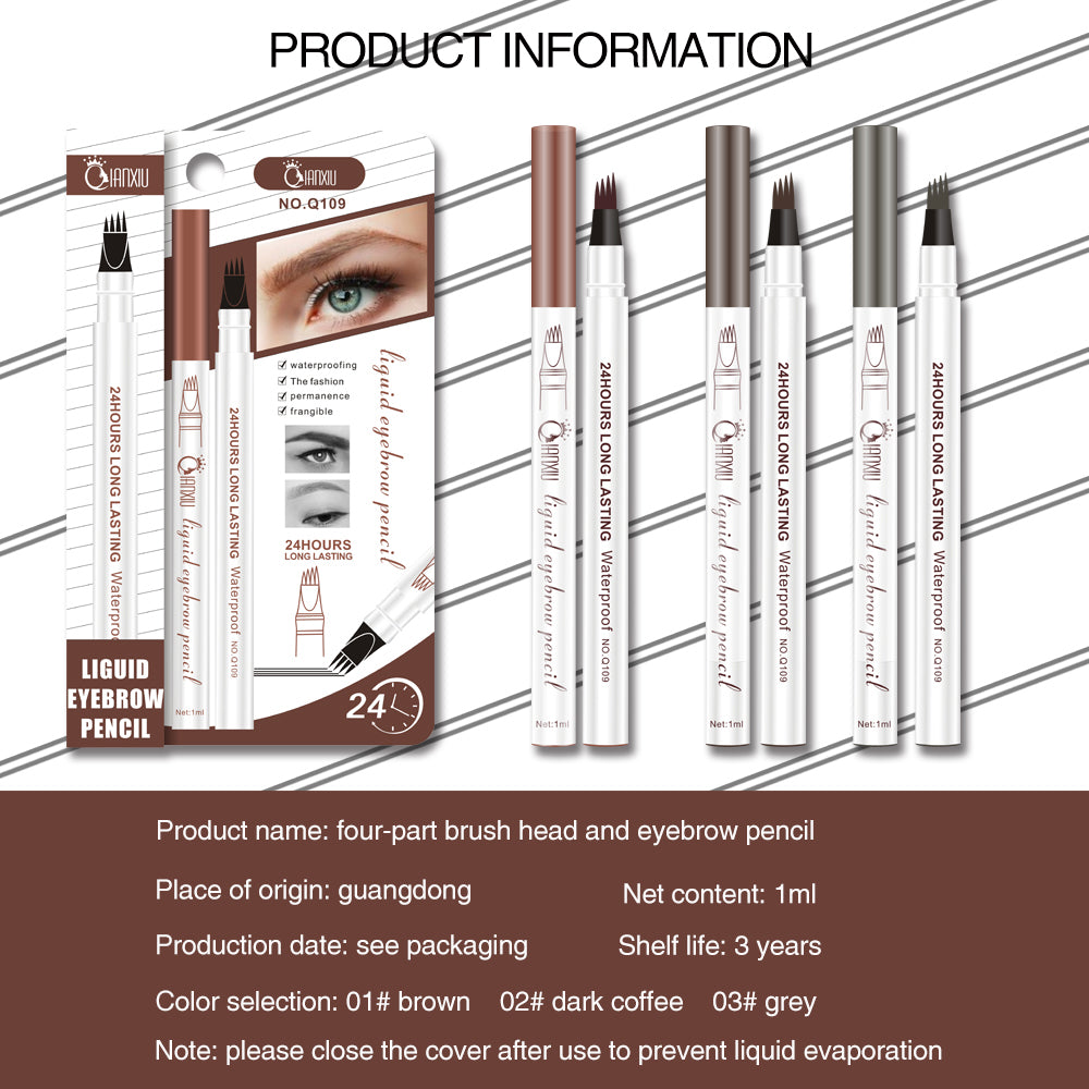 Micro-Fork Eyebrow Pen, Hair-Like Strokes, 3 Shades - product detail