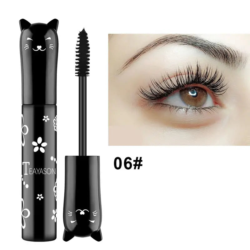 Fiber Mascara, Cat-Shaped Tube, Black or Brown - product detail