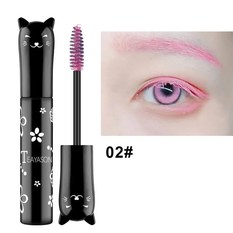 Fiber Mascara, Cat-Shaped Tube, Black or Brown - product detail