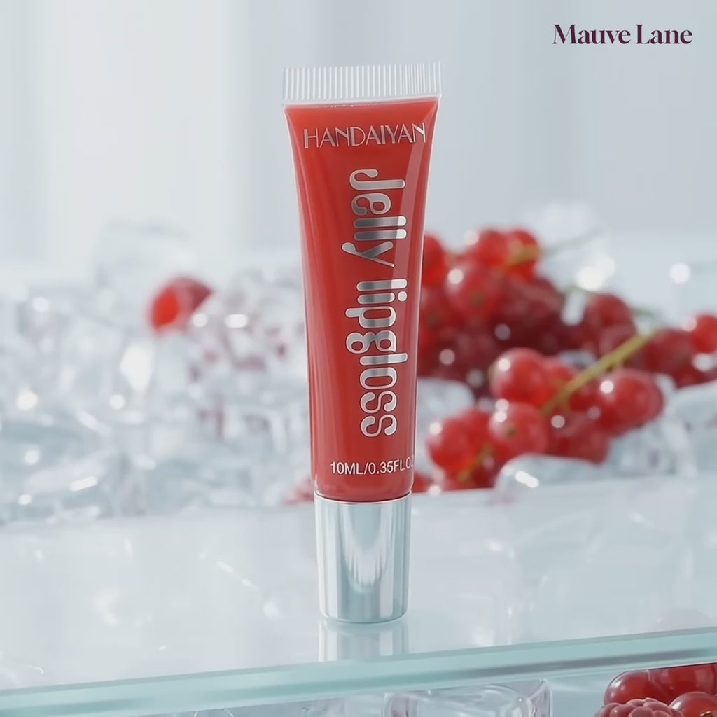 Jelly Lip Gloss, Sheer Glossy Tint, 12 Shades - product video