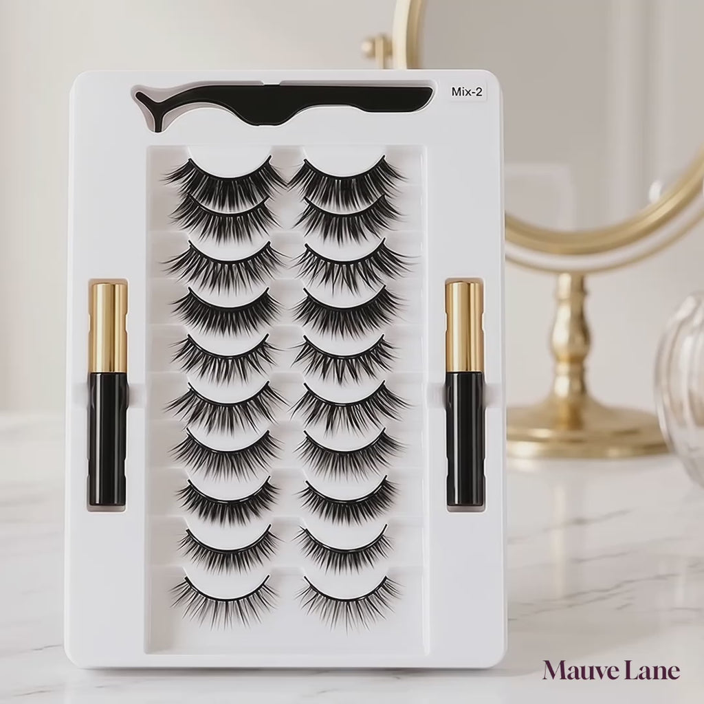 Magnetic Eyelash Kit with Eyeliner and Tweezers - product video