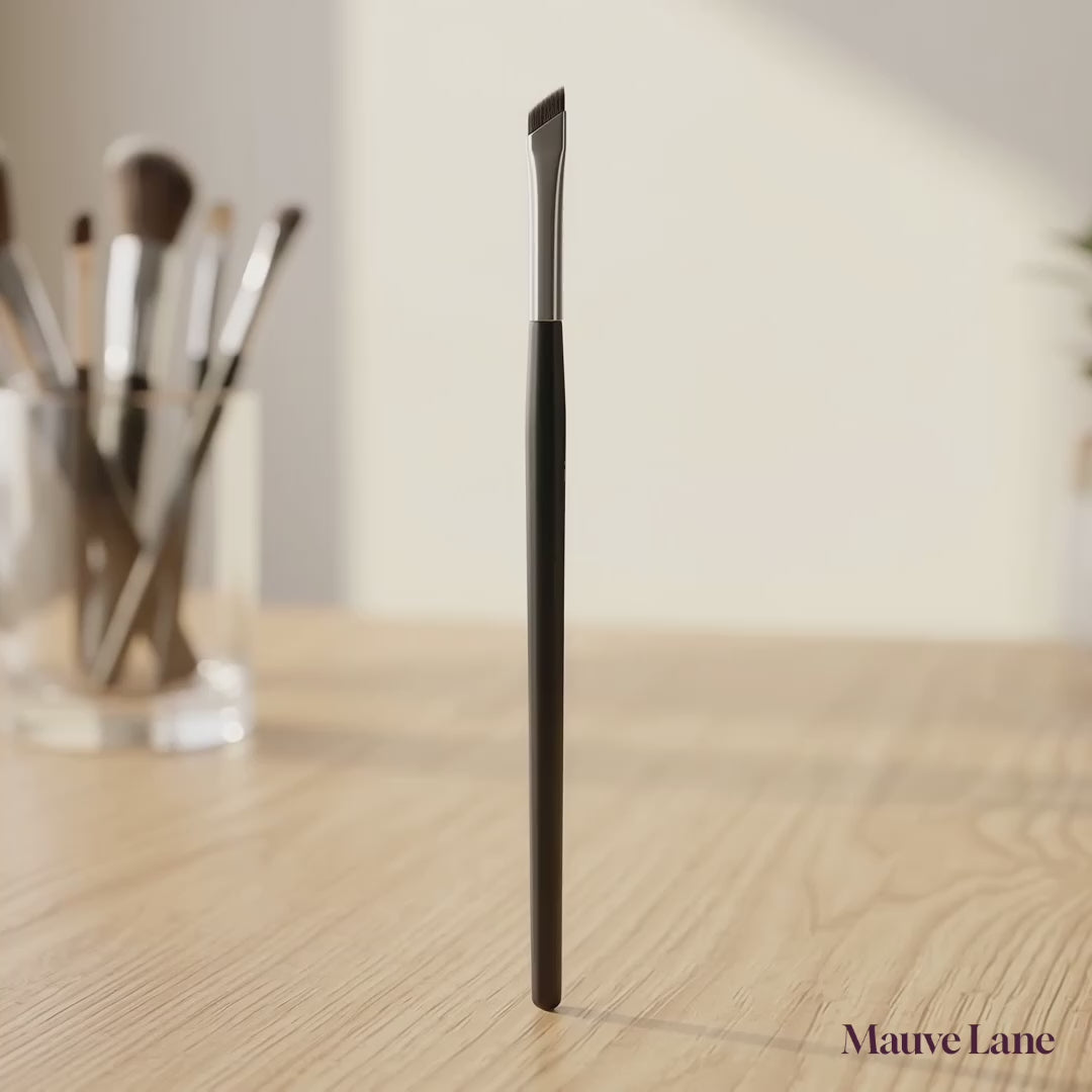 Ultra-Fine Angled Eyeliner and Brow Brush - product video
