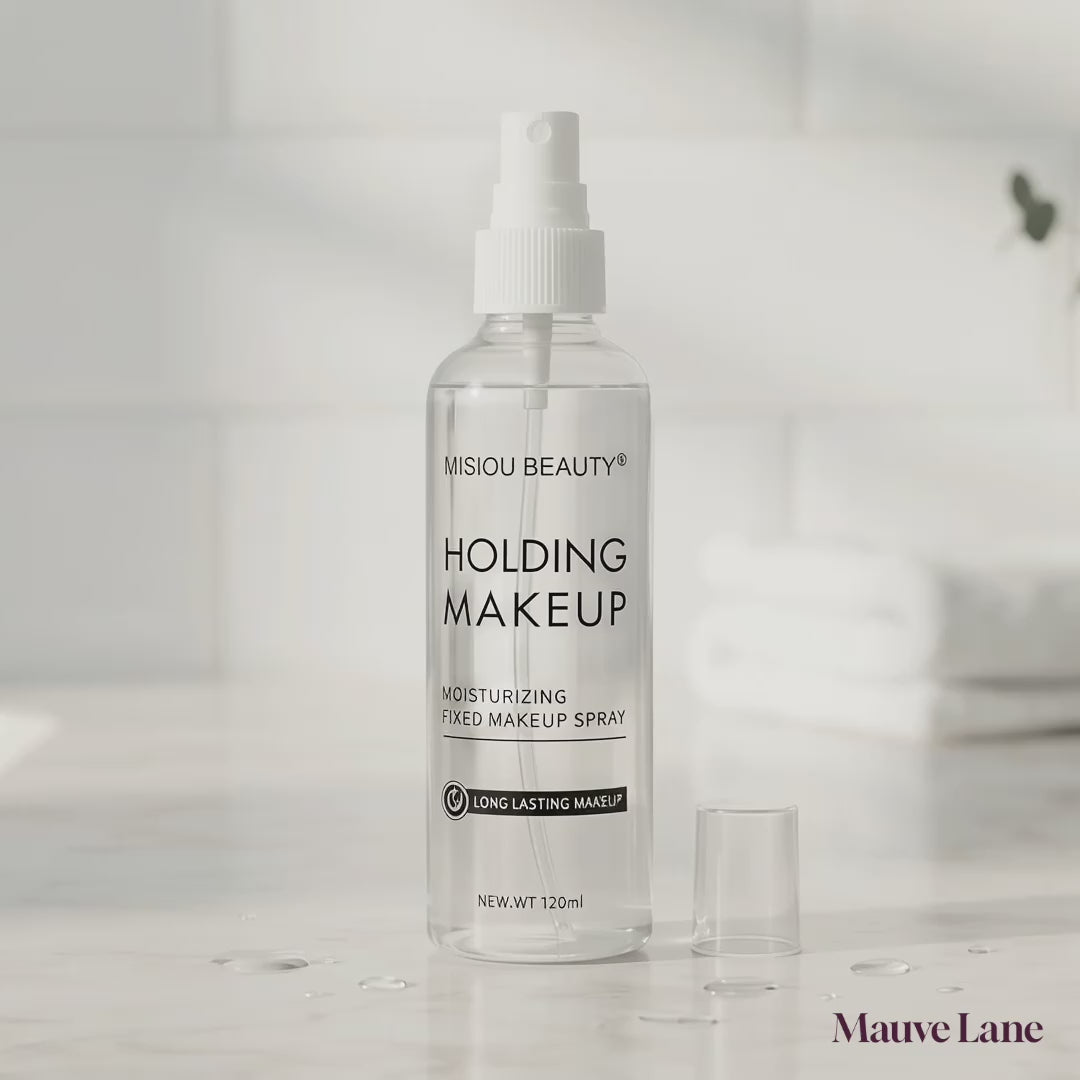 Makeup Setting Spray, 120 ml, Clear or Gold Shimmer - product video