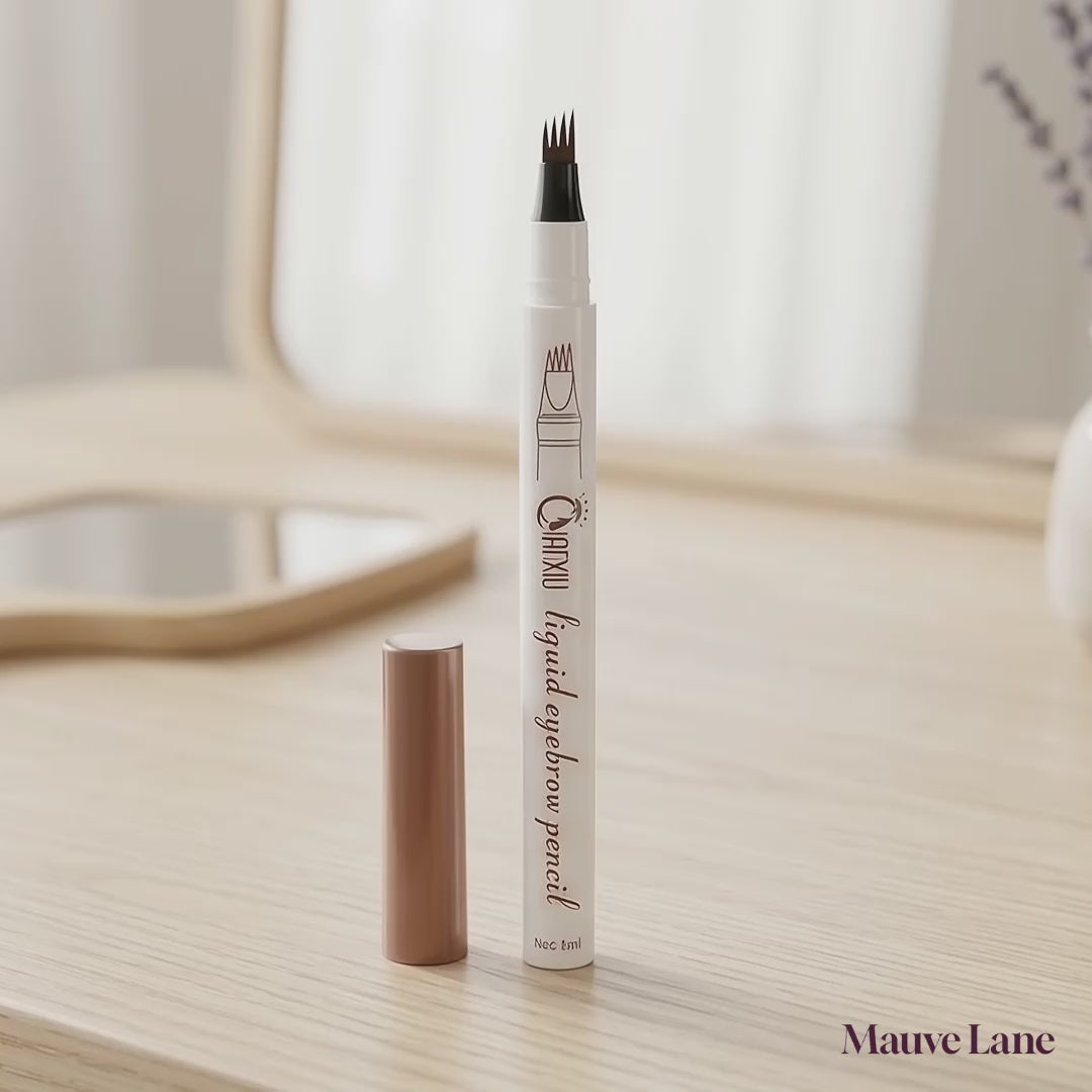 Micro-Fork Eyebrow Pen, Hair-Like Strokes, 3 Shades - product video