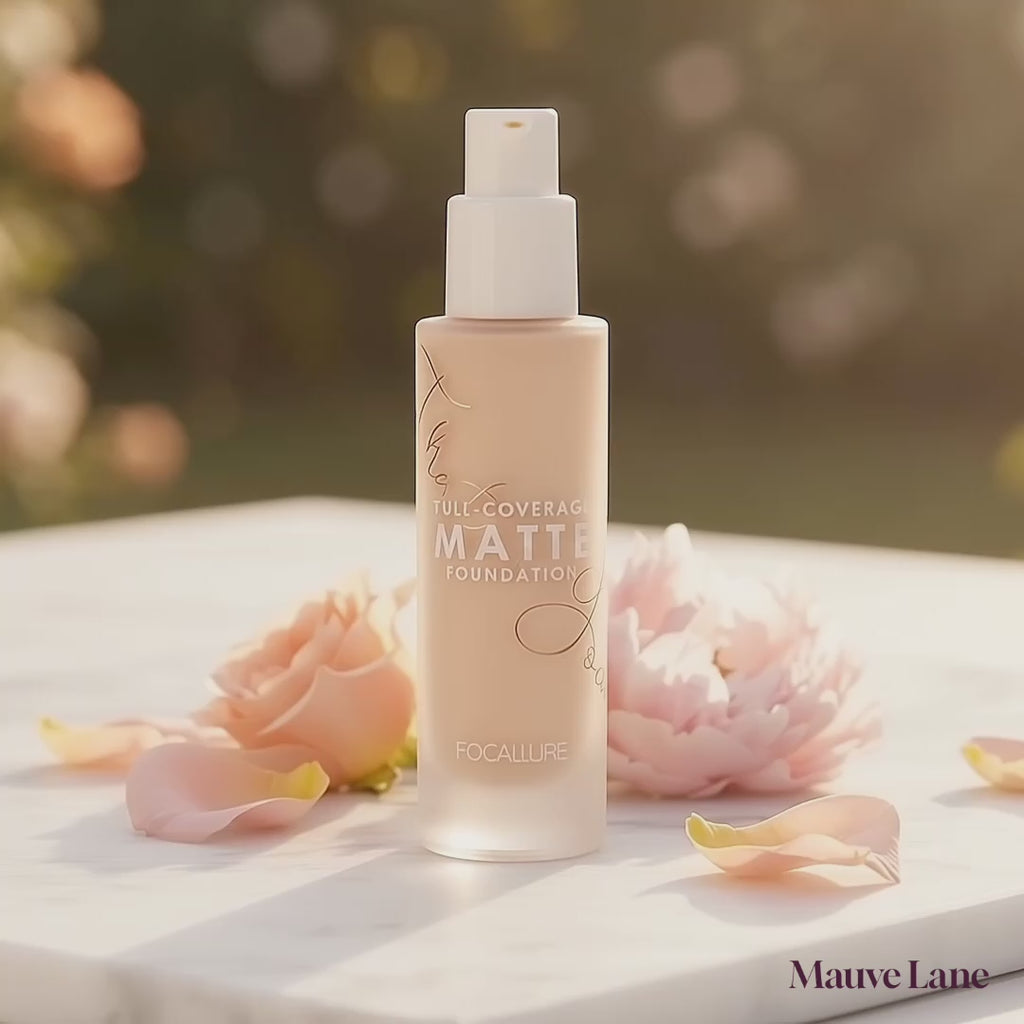 Matte Liquid Foundation, Full Coverage, 10 Shades - product video